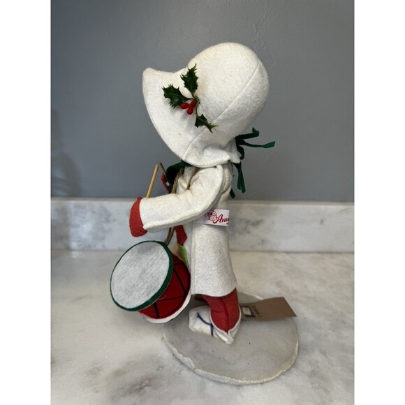 Annalee Vintage 1995 Drummer Boy on Snow Base Drum Christmas - Picture 3 of 12